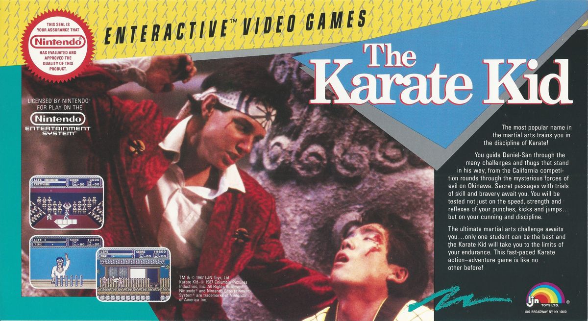The Karate Kid Other (LJN press kit): Ad sheet