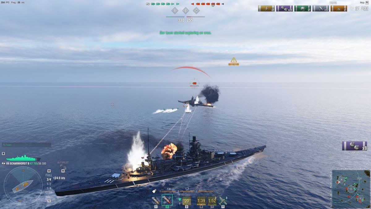 World of Warships: Scharnhorst B Screenshot (Steam)