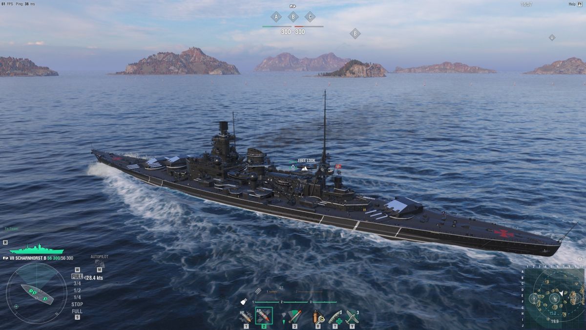 World of Warships: Scharnhorst B Screenshot (Steam)