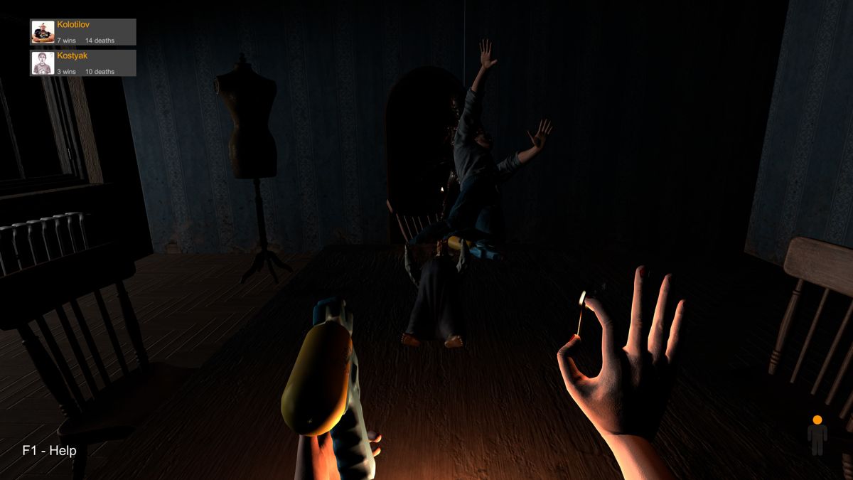 Hand Simulator Screenshot (These images accompany patch released on Steam): Take the water gun and put out the enemy's candle, and your opponent will be dragged off by the night scum ... 5 June 2019 : New level "Night Scum"