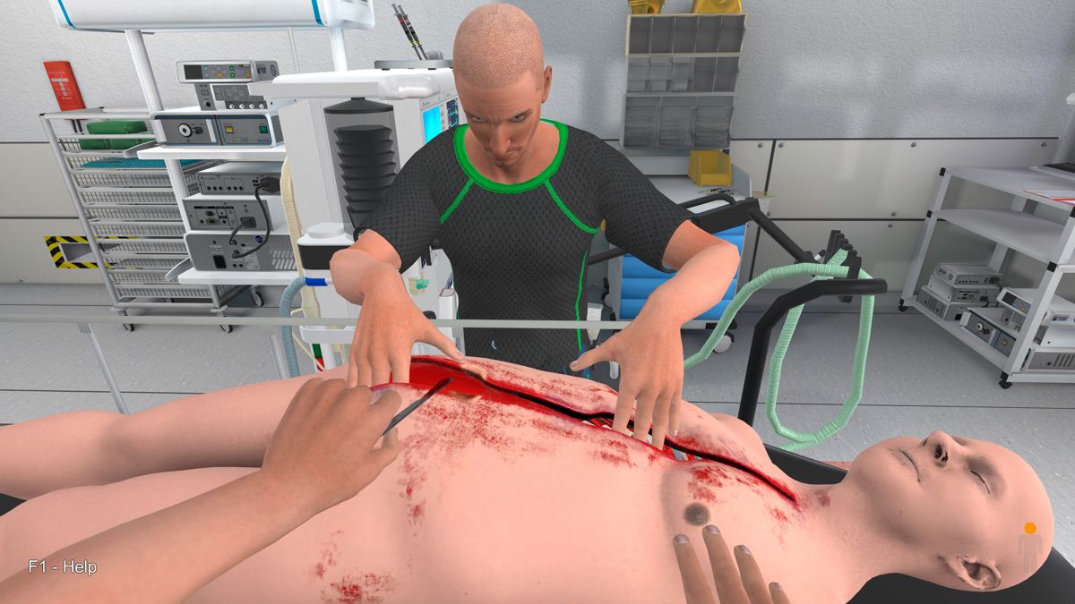 Hand Simulator Screenshot (These images accompany patch released on Steam): Perform appendicitis surgery. Carefully review all guts for appendicitis. Nov 9 2018 : New level "Surgery"