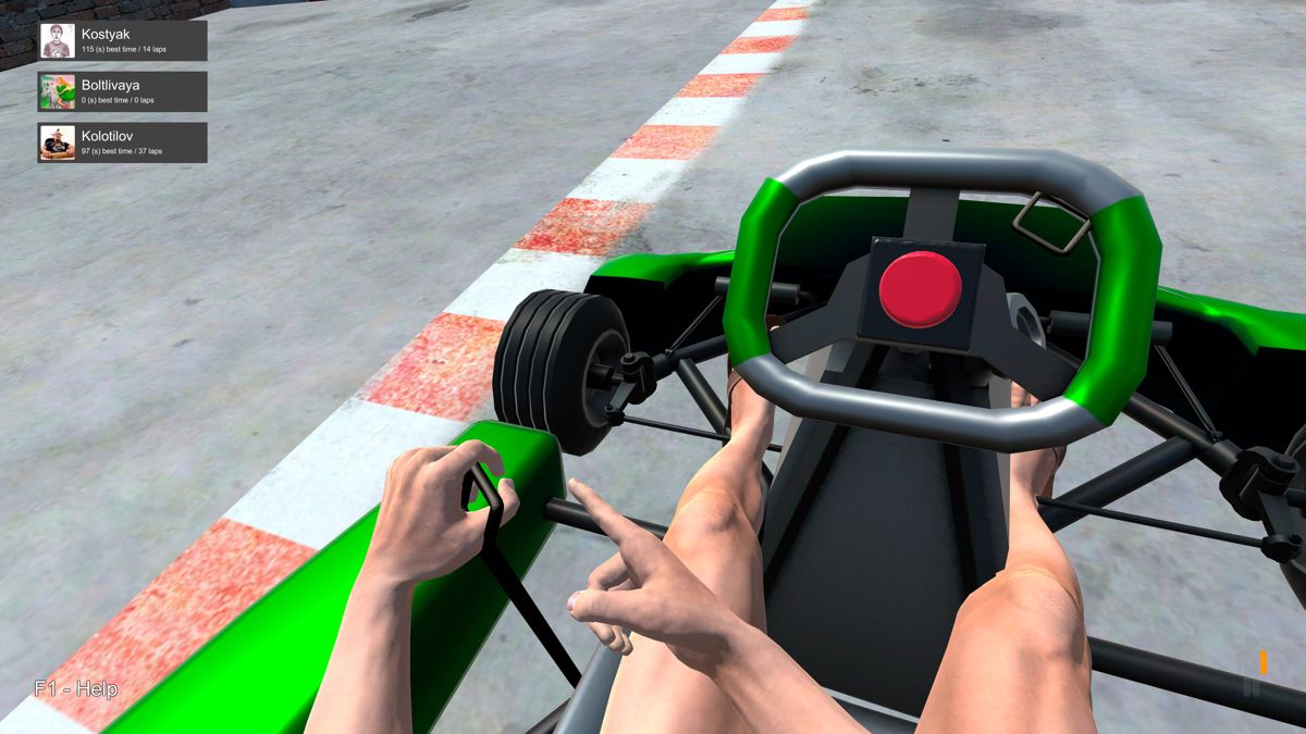 Hand Simulator Screenshot (These images accompany patch released on Steam): Take the lever by the ring 25 Aug 2018 : A new level of "Karting"