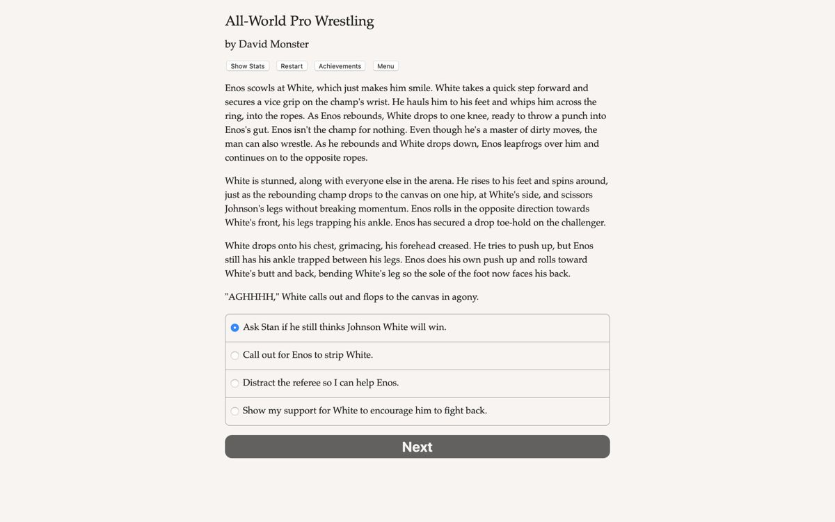 All World Pro Wrestling Screenshot (Steam)