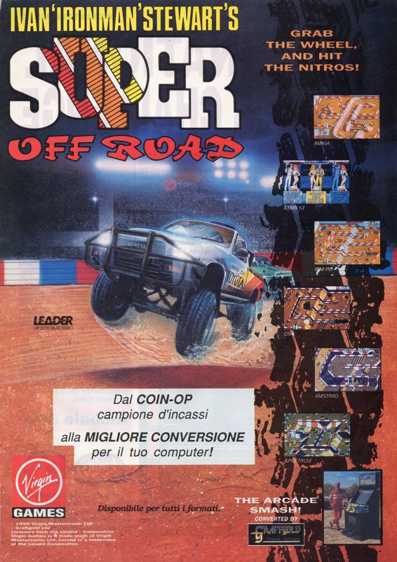 Ivan 'Ironman' Stewart's Super Off Road Magazine Advertisement (Magazine Advertisements): The Games Machine (Italy) Issue 26 (December 1990)