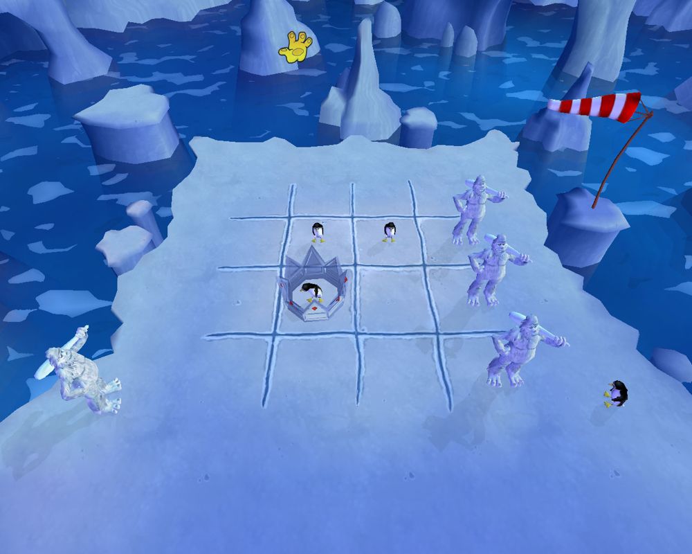 Yetisports: Arctic Adventures Screenshot (http://www.yeti-games.com/ via Wayback Machine): 4 Square Challenge 2