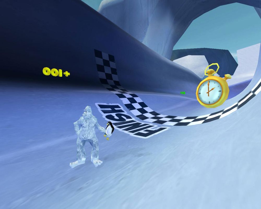 Yetisports: Arctic Adventures Screenshot (http://www.yeti-games.com/ via Wayback Machine): Half Pipe Racing 1