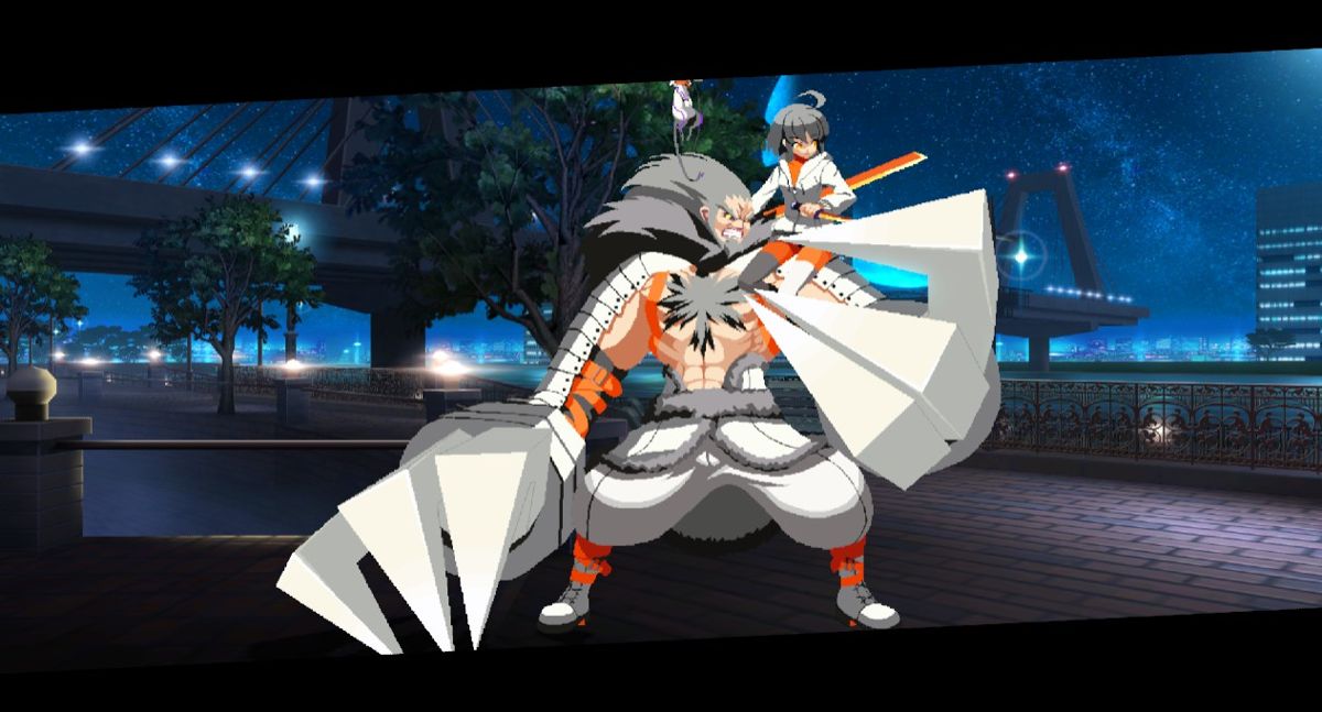 BlazBlue: Cross Tag Battle - DLC Color Pack 1 Screenshot (Steam): Waldstein: "Hmph! They dare to hinder the path of the Night's Blade?! How reckless."Linne: "Let's send them home with their tails between their legs."