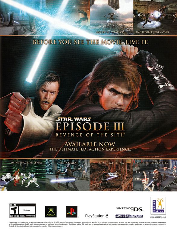 Star Wars: Episode III - Revenge of the Sith Magazine Advertisement (Magazine Advertisements): Sync (United States), Issue 7 (June/July 2005)