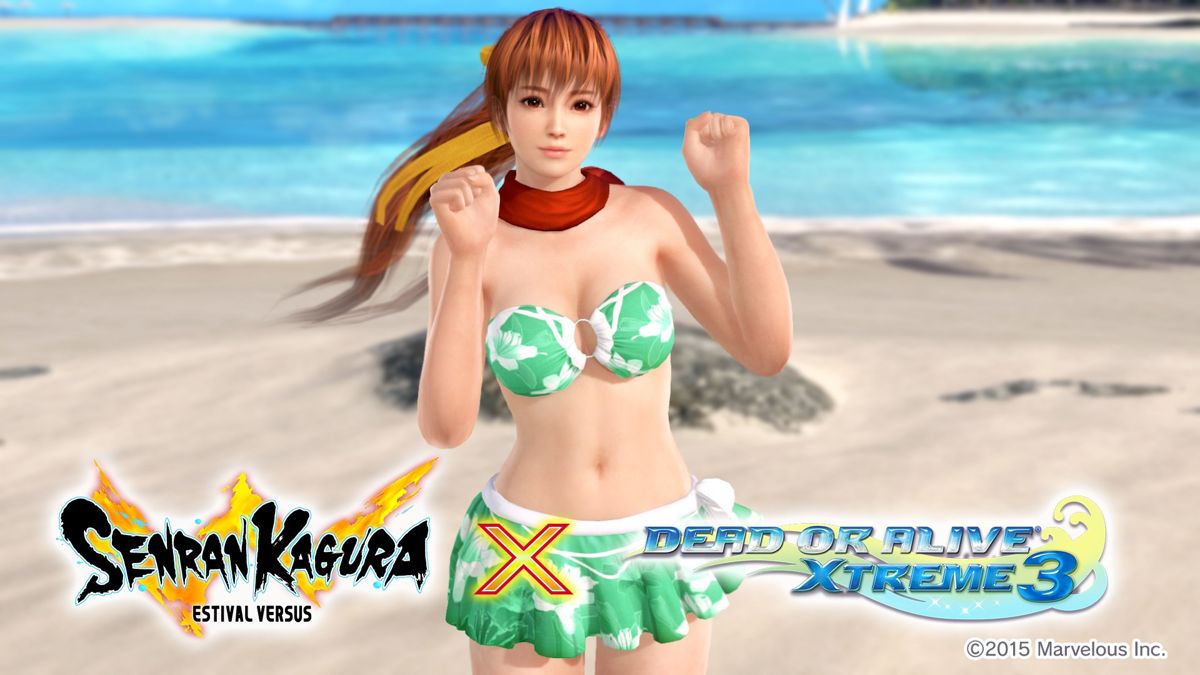 Senran Kagura: Estival Versus x Dead or Alive: Xtreme 3 - Senran Kagura 2nd  Collaboration: Swimsuit (Kasumi) official promotional image - MobyGames