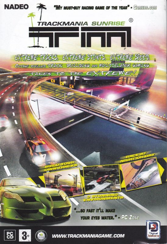 TrackMania Sunrise Manual Advertisement (Game Manual Advertisements): back cover of the Freedom Force vs The 3rd Reich game manual (UK release)