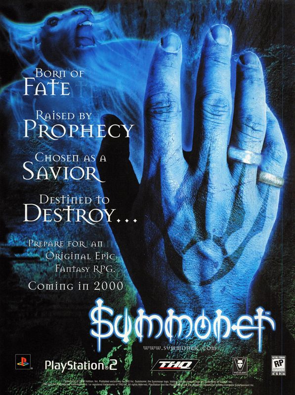 Summoner Magazine Advertisement (Magazine Advertisements): PSM (United States), Volume 4, Issue 37 (September 2000) Page 58