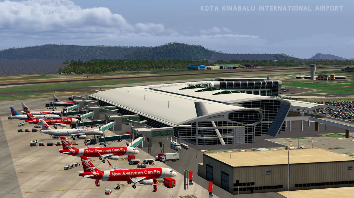 X-Plane 11: Airport Kota Kinabalu Screenshot (Steam)