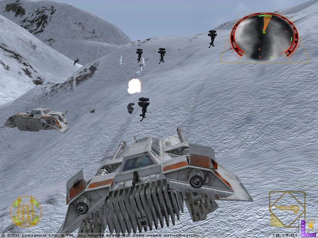 Star Wars: Rogue Squadron II - Rogue Leader Screenshot (Official Web Site (2003)): Mission: Battle of Hoth