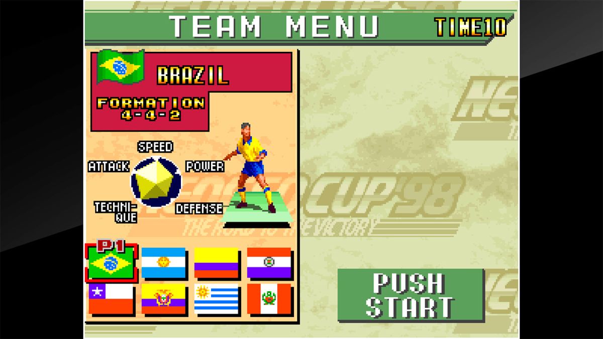 Neo Geo Cup '98: The Road to the Victory Screenshot (Nintendo.com)