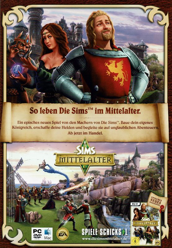 The Sims: Medieval Magazine Advertisement (Magazine Advertisements): GameStar (Germany), Issue 05/2011