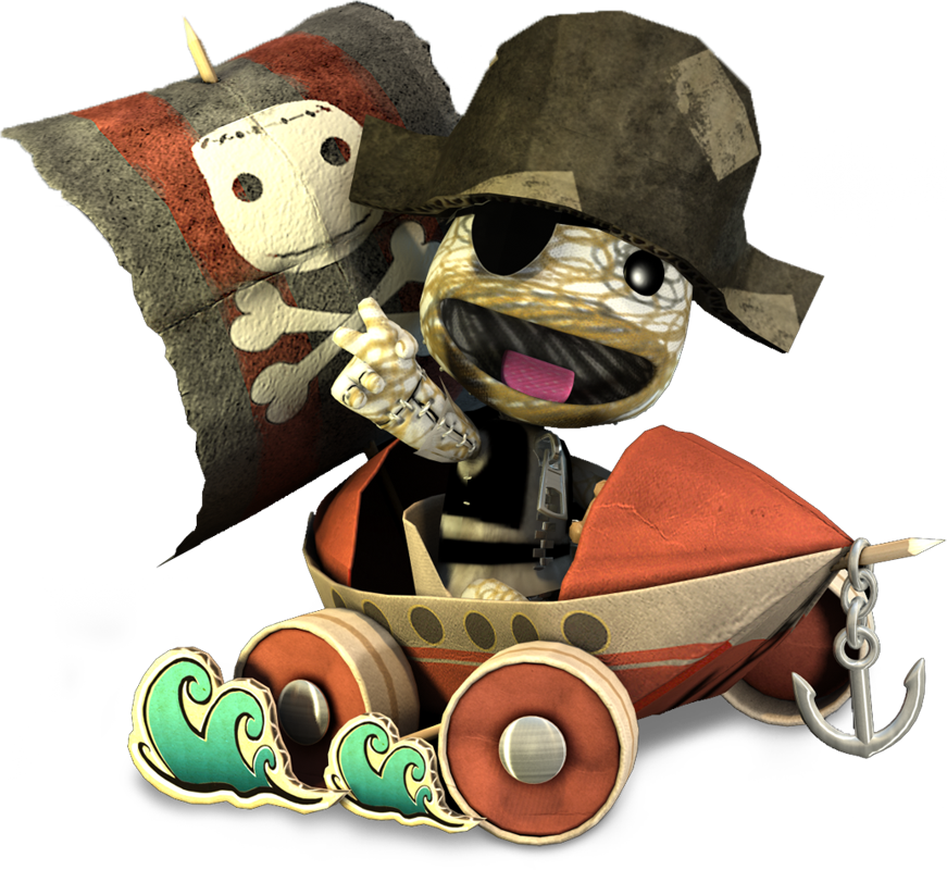 LittleBigPlanet Karting Render (LittleBigPlanet Karting Fansite Kit (Community Content Pack)): Kart: Paper Stock 01