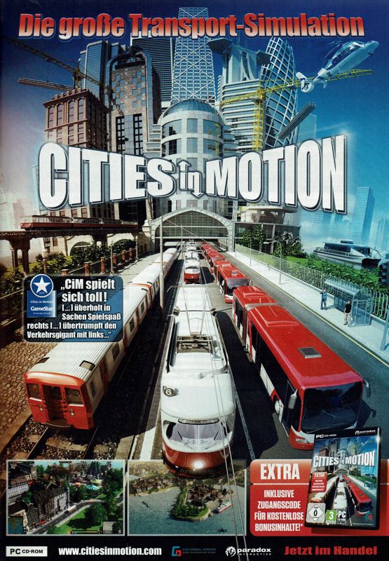 Cities in Motion Magazine Advertisement (Magazine Advertisements): GameStar (Germany), Issue 05/2011