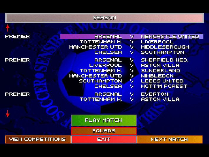 Sensible World of Soccer '96/'97 Screenshot (GOG.com)