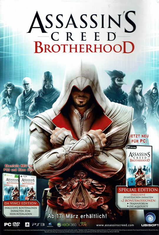 Assassin's Creed: Brotherhood Magazine Advertisement (Magazine Advertisements): GameStar (Germany), Issue 05/2011