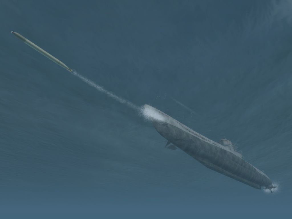 Silent Hunter III Screenshot (Ubisoft Product Catalog 2004-2005 CD-ROM): Silent Hunter III Torpedo Launch 1