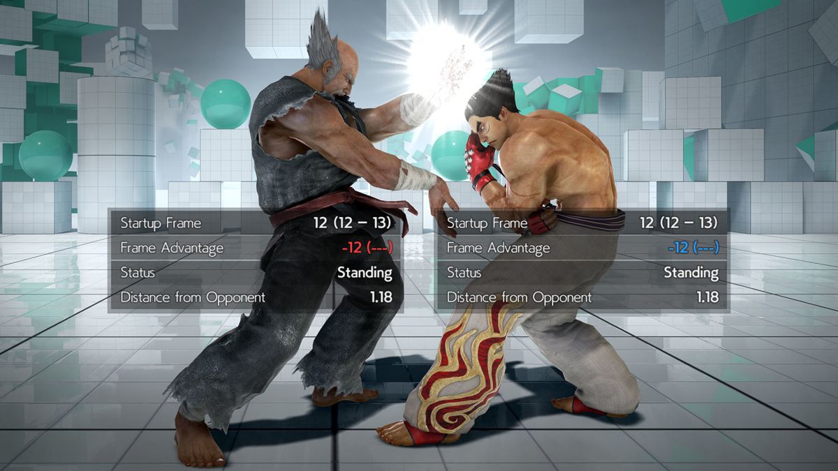 Tekken 7: DLC13 "Frame Data Display" Screenshot (Steam)