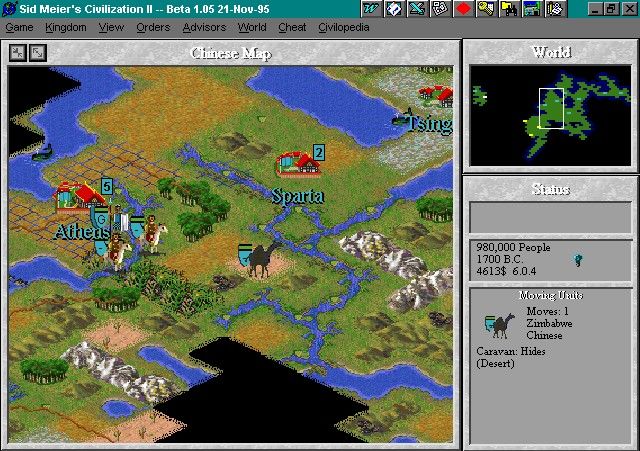 Sid Meier's Civilization II Screenshot (Replay range, 1999)