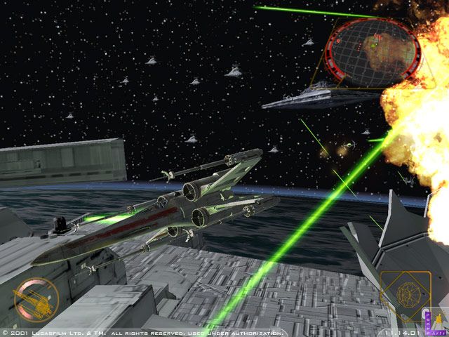 Star Wars: Rogue Squadron II - Rogue Leader Screenshot (Official Web Site (2003)): Mission: Endor Battle