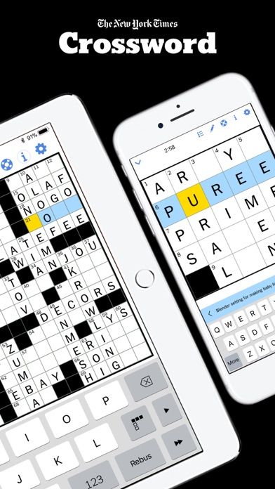 New York Times Crossword Screenshot (iTunes Store)