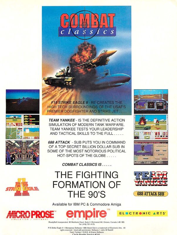 Combat Classics Magazine Advertisement (Magazine Advertisements): Computer Gaming World (US), Number 101 (December 1992)