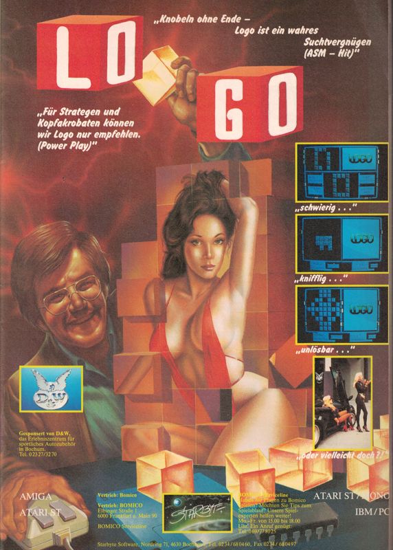 Logo Magazine Advertisement (Magazine Advertisements): Amiga Joker (Germany), Issue 6/1990