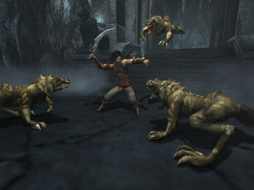 Prince of Persia: Warrior Within Screenshot (Ubisoft Product Catalog 2004-2005 CD-ROM): Prince of Persia 2 Keep Your Guard Up