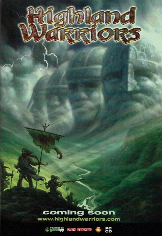 Highland Warriors Magazine Advertisement (Magazine Advertisements): GameStar (Germany), Issue 10/2002