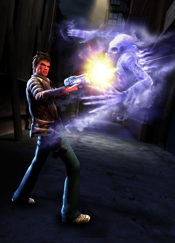 Ghosthunter Concept Art (Namco 2004 Marketing Assets CD-ROM): Laz plus Blue Spook