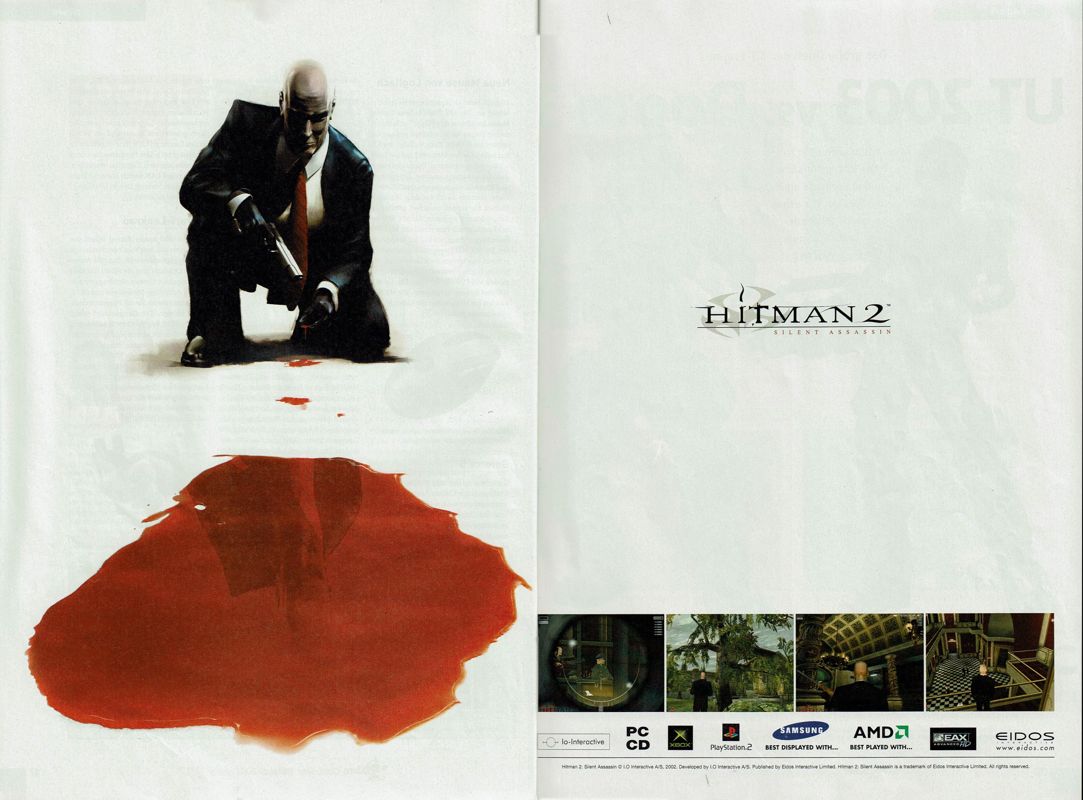 Hitman 2: Silent Assassin Magazine Advertisement (Magazine Advertisements): GameStar (Germany), Issue 10/2002
