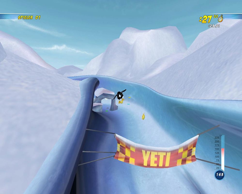 Yetisports: Arctic Adventures Screenshot (http://www.yeti-games.com/ via Wayback Machine): Half Pipe Racing 2