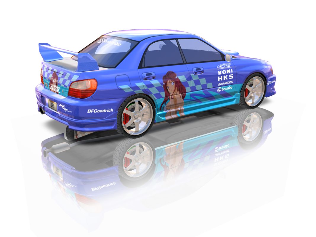 SRS: Street Racing Syndicate Render (Namco 2004 Marketing Assets CD-ROM): ImprezaB