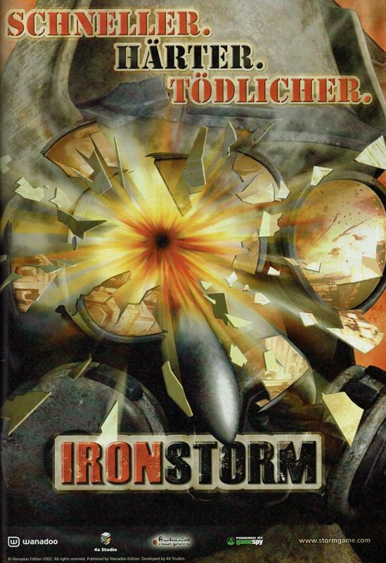Iron Storm Magazine Advertisement (Magazine Advertisements): GameStar (Germany), Issue 12/2002 Part 2