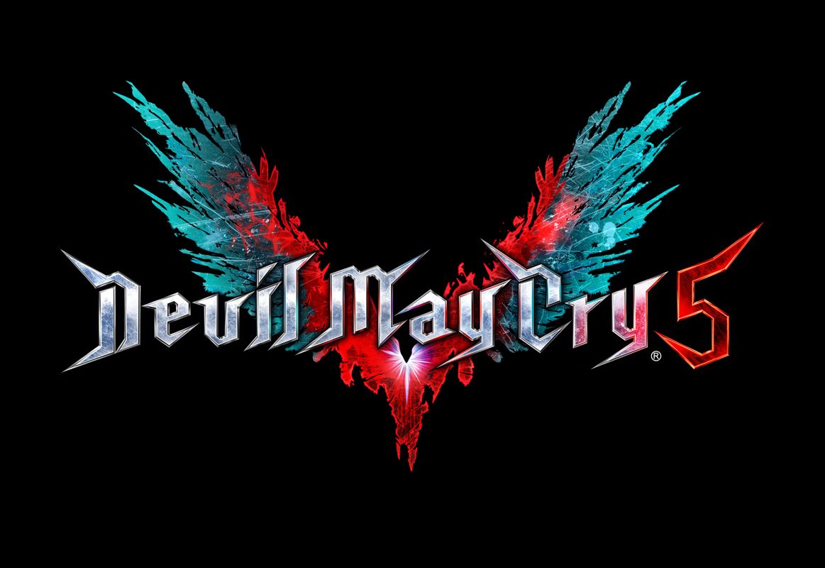 Devil May Cry 5 Logo (Xbox Wire, 2018-06-10): Black logo.