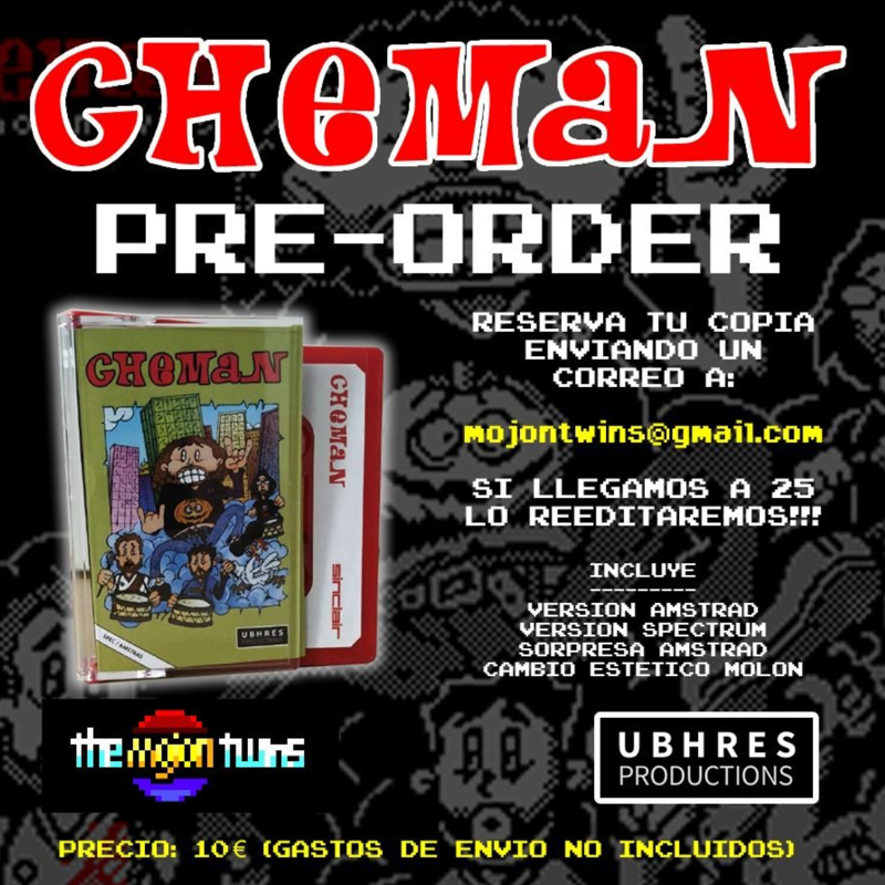 Cheman Other (The Mojon Twins Twitter profile): pre-order advertisement