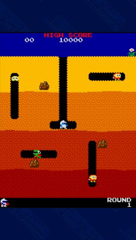 Namco Museum Battle Collection Screenshot (Namco 2005 Marketing Assets CD-ROM): Dig Dug Horizontal