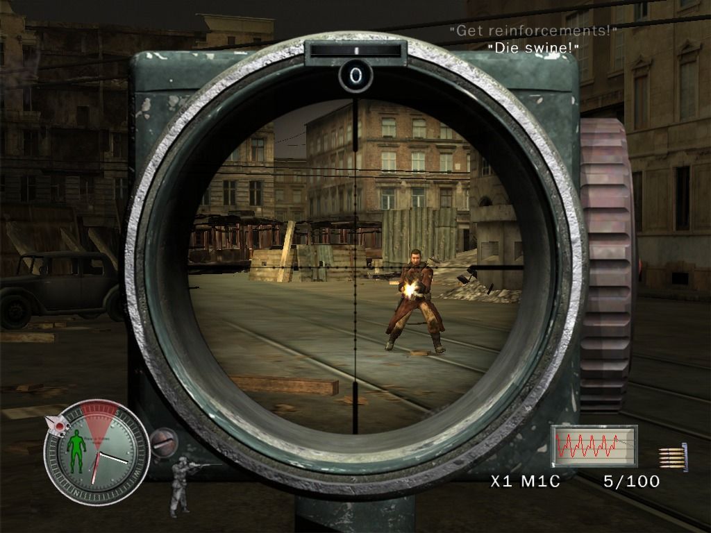 Sniper Elite Screenshot (Namco 2005 Marketing Assets CD-ROM): scope 1 (PC)