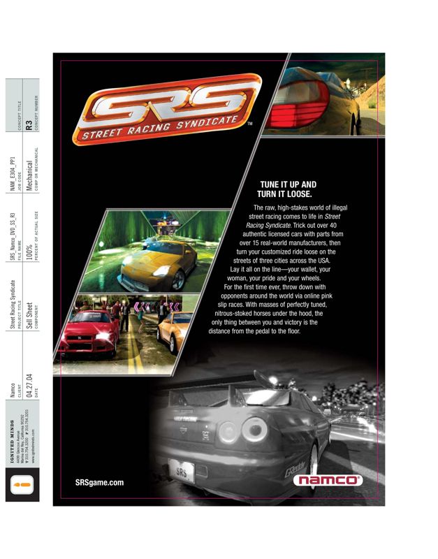 SRS: Street Racing Syndicate official promotional image - MobyGames