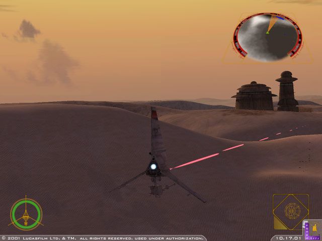 Star Wars: Rogue Squadron II - Rogue Leader Screenshot (Official Web Site (2003)): Mission: Tattooine Training