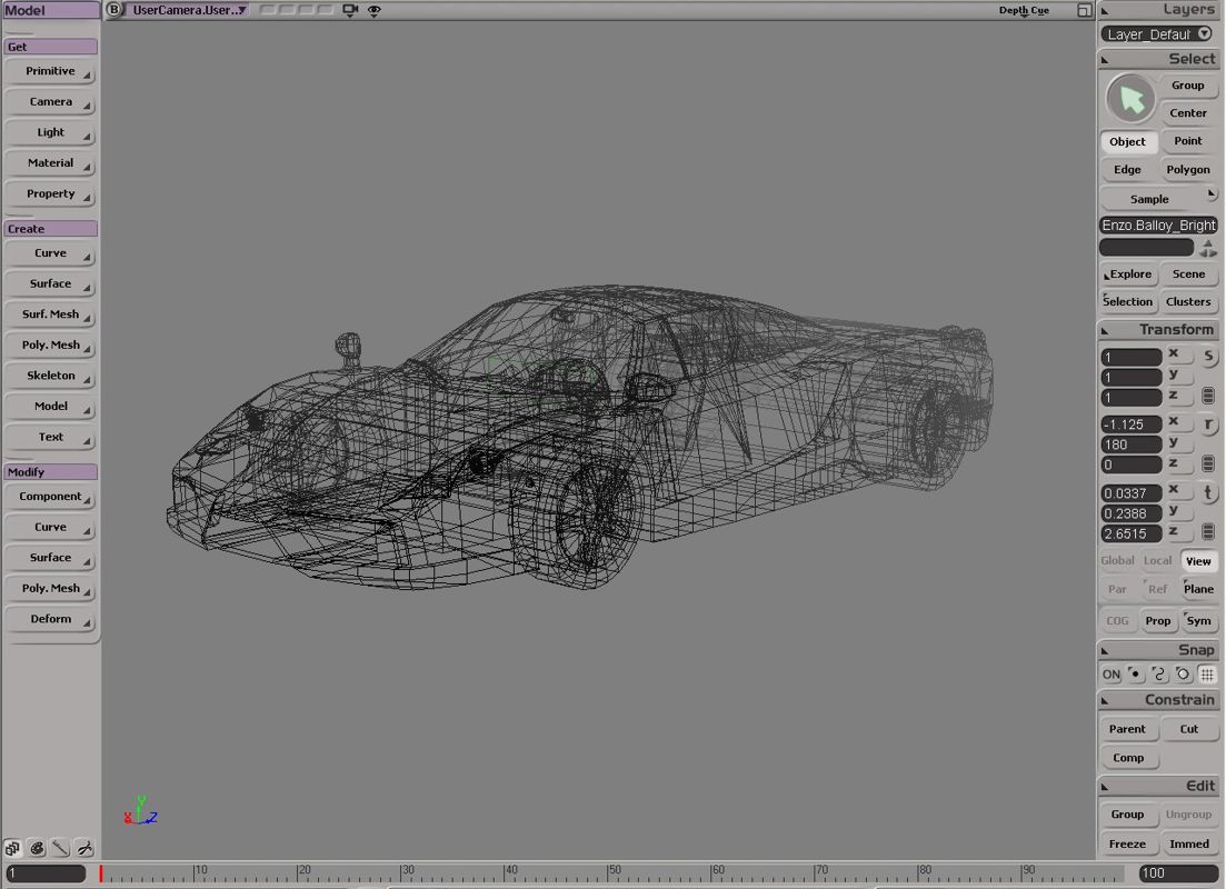 Project Gotham Racing 2 Render (Project Gotham Racing 2 Press Kit (12.11.03)): Making of; Wireframe