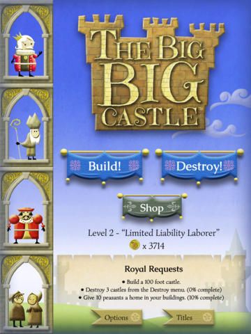 The Big Big Castle! Screenshot (iTunes product page)