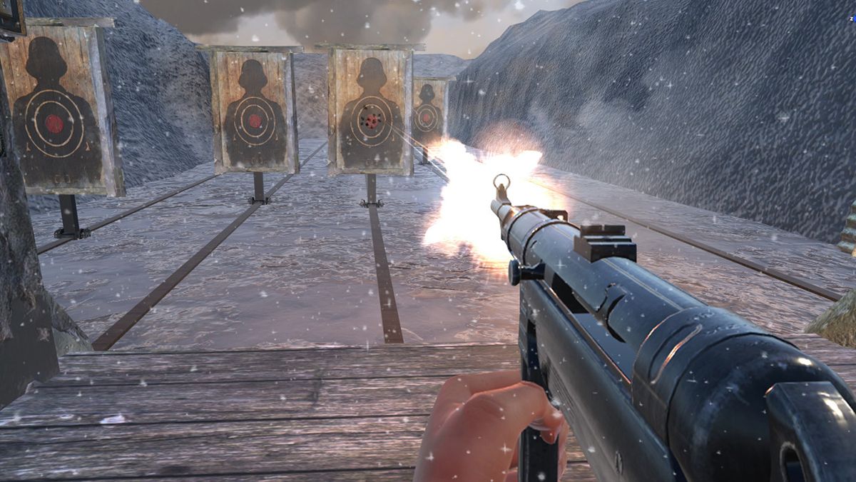 WWII Winter Gun Range VR Simulator Screenshot (Steam)