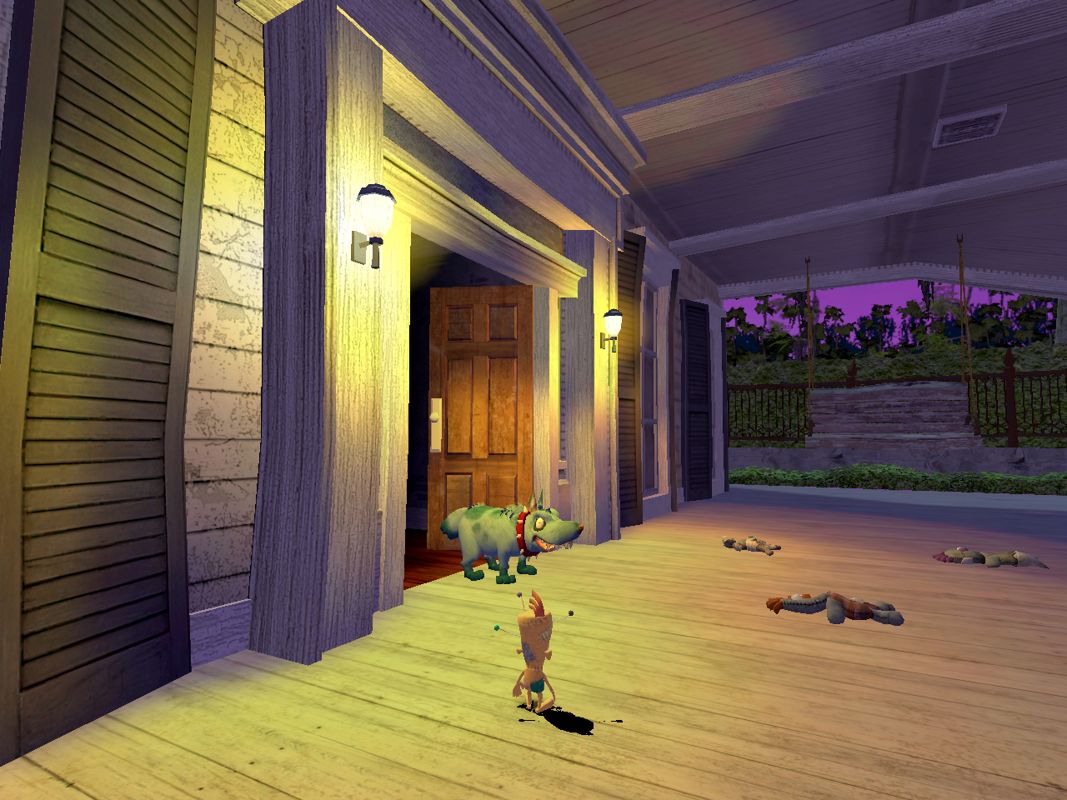 Voodoo Vince Screenshot (Xbox: E3 Australia Press Kit): Front porch