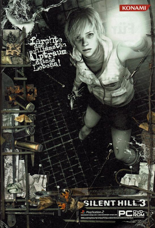Silent Hill 3 Magazine Advertisement (Magazine Advertisements): GameStar (Germany), Issue 12/2003