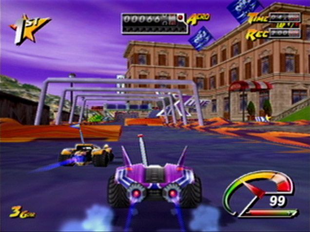 Stunt GP Screenshot (Infogrames Winter Line-Up August 2000): Dreamcast