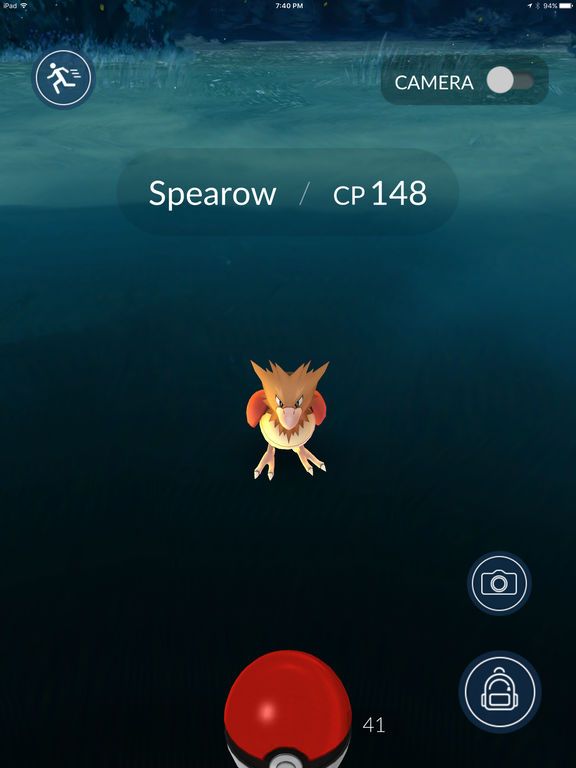 Pokémon GO Screenshot (iTunes Store (01/10/2016))